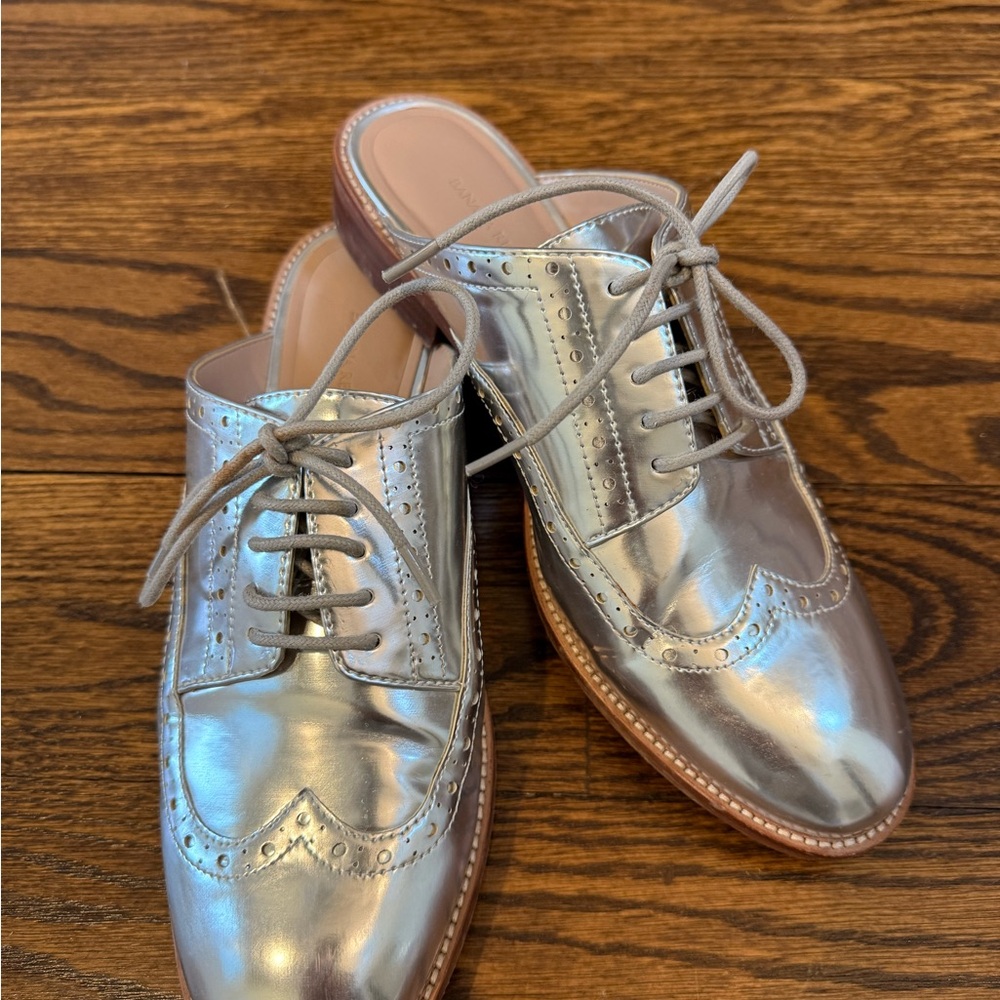 Silver Oxford Women's Shoes